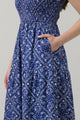 Zenira Paisley Sunfire Tiered Midi Dress