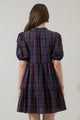 Chapman Plaid Jacey Babydoll Mini Dress