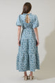 Arielle Jacquard Maxi Tiered Dress