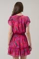 Anais Floral Bumble Ruffle Mini Dress