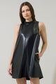 Polley Leather Benson Trapeze Mini Dress