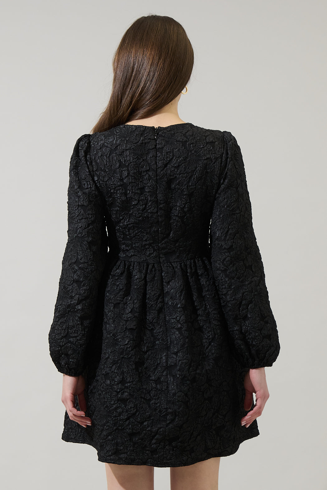 Arielle Jacquard Glow Bow Dress Black / XS by Sugarlips Arielle Jacquard Glow Bow Dress Black / XS by Sugarlips