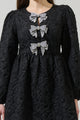 Arielle Jacquard Glow Bow Dress