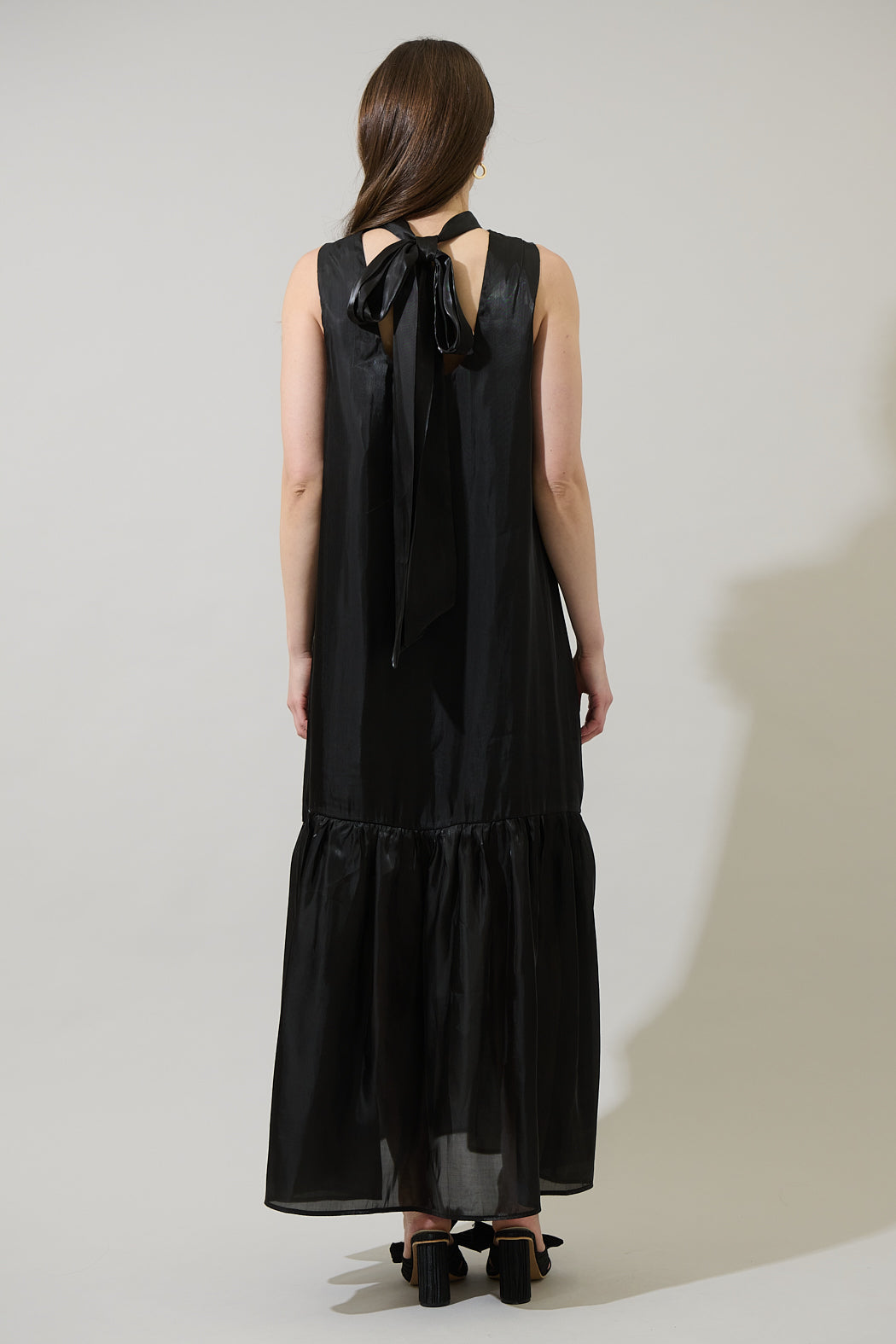 sugarlips organza dress Ellery Floral Dime Organza Maxi Dress GREEN-MULTI / XS by Sugarlips