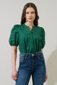 Court Button Down Top