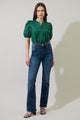 Court Button Down Top