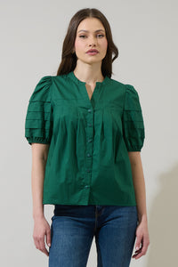Court Button Down Top