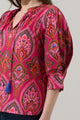 Azura Paisley Irina Split Neck Top