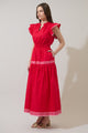 Solene Contrast Maxi Dress