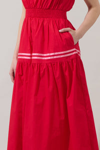 Solene Contrast Maxi Dress