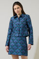 Aurra Jacquard Collared Jacket