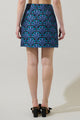 Aurra Jacquard A-line Mini Skirt