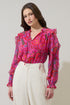 Anais Floral Raj Ruffle Balloon Sleeve