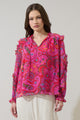 Anais Floral Raj Ruffle Balloon Sleeve