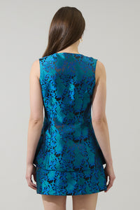 Farrah Jacquard Maize Sleeveless Top
