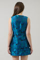 Farrah Jacquard Maize Sleeveless Top