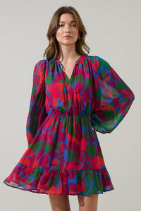 Kaeli Floral Paxton Balloon Sleeve Mini Dress