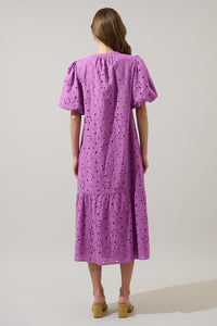 Villa Nova Eyelet Midi Dress