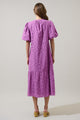 Villa Nova Eyelet Midi Dress