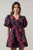 Noemie Jacquard May Tiered Mini Dress