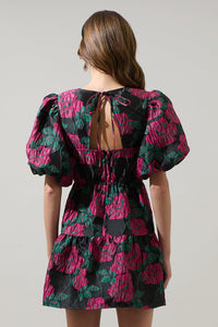Noemie Jacquard May Tiered Mini Dress