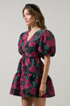 Noemie Jacquard May Tiered Mini Dress