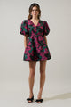 Noemie Jacquard May Tiered Mini Dress