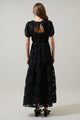 Eirene Rosette Becca Tiered Maxi Dress