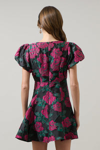 Noemie Jacquard Lara Flare Mini Dress