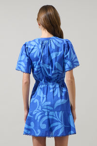 Emidora Floral Bouse Shift Mini Dress