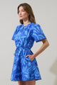 Emidora Floral Bouse Shift Mini Dress