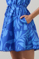 Emidora Floral Bouse Shift Mini Dress