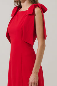Naelle Shoulder Bow Mini Dress