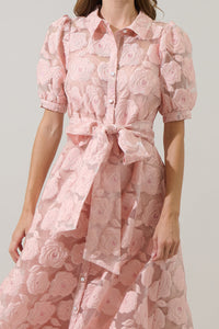 Midnight Rose Aveline Collared Maxi Dress