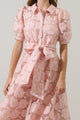Midnight Rose Aveline Collared Maxi Dress