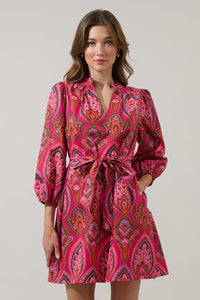 Azura Paisley Eira Poplin Mini Dress