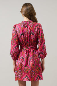 Azura Paisley Eira Poplin Mini Dress