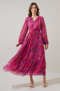 Anais Floral Mauder Balloon Maxi Dress