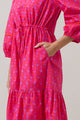 Vaila Floral Soraya Midi Tiered Dress