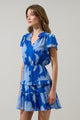 Seabloom Floral Fanny Ruffle Mini Dress