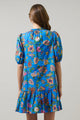 Anabelle Floral Rully Shift Mini Dress