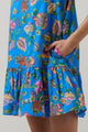 Anabelle Floral Rully Shift Mini Dress