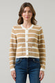Kassidy Striped Cropped Cardigan
