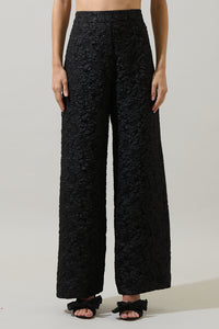 Arielle Jacquard Bern Wide Leg Pants