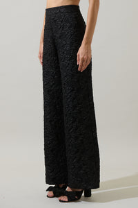 Arielle Jacquard Bern Wide Leg Pants