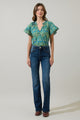 Nyra Paisley Macy Ruffle Top