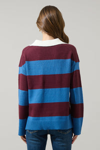 Runa Striped Collar Sweater