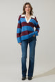 Runa Striped Collar Sweater