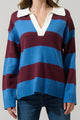 Runa Striped Collar Sweater