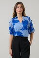 Seabloom Floral Terrie Ruffle Blouse